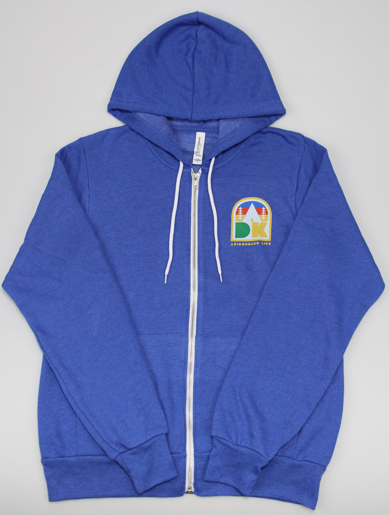 Blue Full-Zip Hoodie Sweatshirt