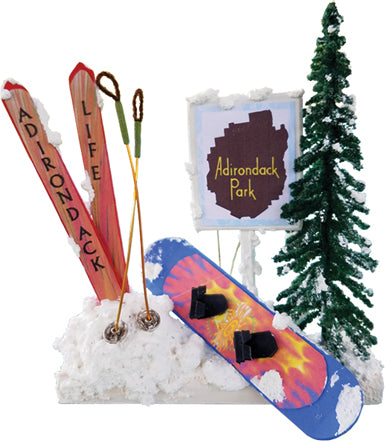 Winter Fun Ski Ornament