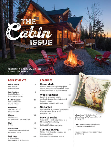 At Home in the Adirondacks- Cabin Issue 2020