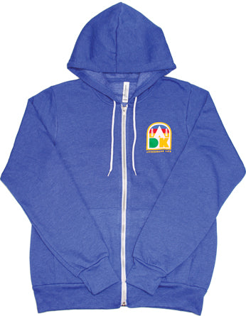 Blue Full-Zip Hoodie Sweatshirt