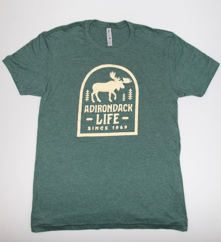 Green Heather Moose T-shirt