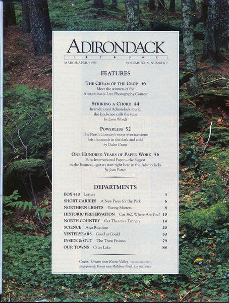 March/April 1998 issue - Old Time Adirondack Music