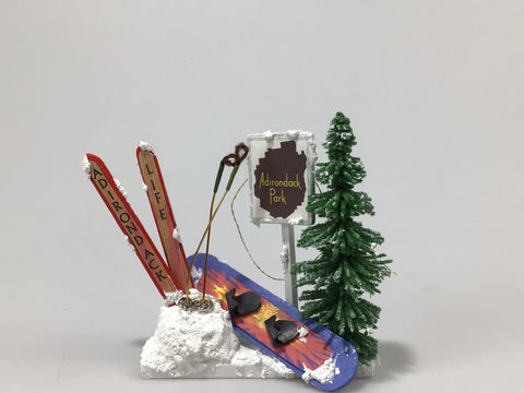 Winter Fun Ski Ornament