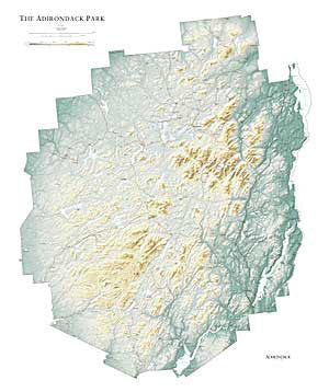 Relief Map - Laminated